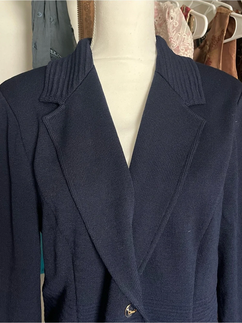 Old Money Quiet Luxury St. John Collection Wool Knit Maxi Coat Size 14